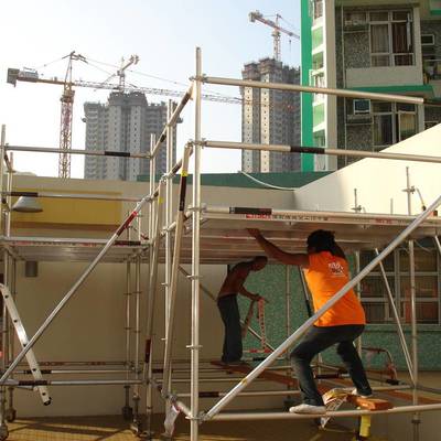 清遠(yuǎn)盤(pán)扣腳手架出租 腳手架租賃